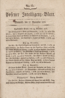 Posener Intelligenz-Blatt. 1816, No. 61 (27 November)