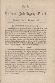 Posener Intelligenz-Blatt. 1816, No. 65 (11 December)