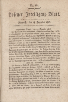 Posener Intelligenz-Blatt. 1816, No. 67 (18 December) + dod.