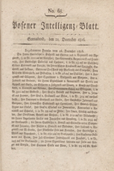Posener Intelligenz-Blatt. 1816, No. 68 (21 December)
