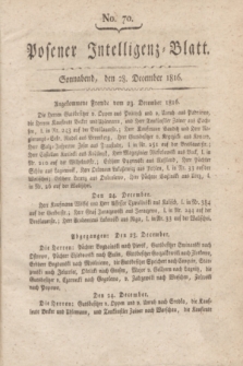 Posener Intelligenz-Blatt. 1816, No. 70 (28 December)