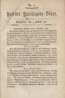 Posener Intelligenz-Blatt. 1817, No. 2 (4 Januar)