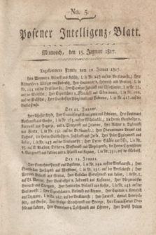 Posener Intelligenz-Blatt. 1817, No. 5 (15 Januar) + dod.
