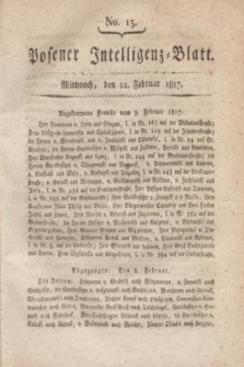 Posener Intelligenz-Blatt. 1817, No. 13 (12 Februar) + dod.