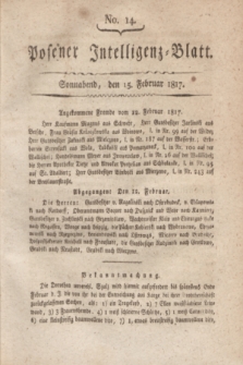 Posener Intelligenz-Blatt. 1817, No. 14 (15 Februar)