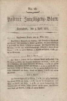 Posener Intelligenz-Blatt. 1817, No. 28 (5 April)