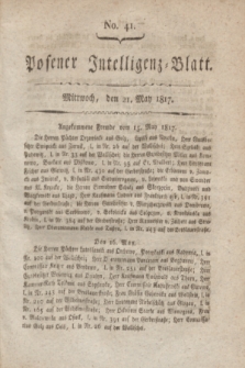 Posener Intelligenz-Blatt. 1817, No. 41 (21 May)