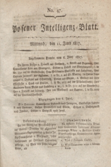 Posener Intelligenz-Blatt. 1817, No. 47 (11 Juni)