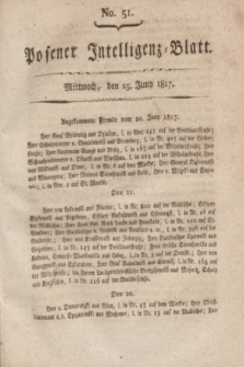 Posener Intelligenz-Blatt. 1817, No. 51 (25 Juni) + dod.