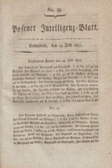 Posener Intelligenz-Blatt. 1817, No. 58 (19 Juli)
