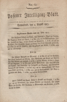 Posener Intelligenz-Blatt. 1817, No. 62 (2 August)