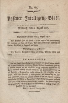 Posener Intelligenz-Blatt. 1817, No. 63 (6 August)