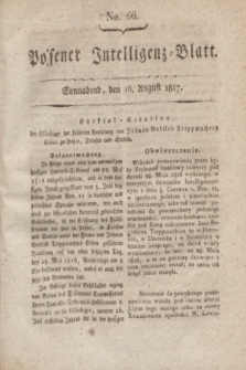 Posener Intelligenz-Blatt. 1817, No. 66 (16 August)