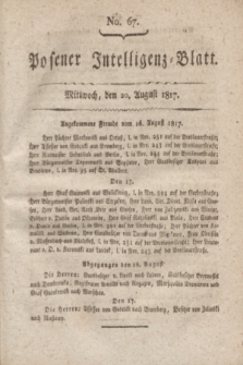 Posener Intelligenz-Blatt. 1817, No. 67 (20 August)