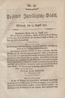 Posener Intelligenz-Blatt. 1817, No. 69 (27 August)