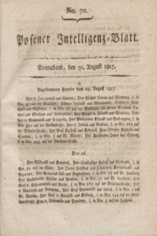 Posener Intelligenz-Blatt. 1817, No. 70 (30 August)