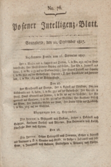 Posener Intelligenz-Blatt. 1817, No. 76 (20 September) + dod.