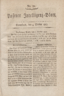 Posener Intelligenz-Blatt. 1817, No. 80 (4 October) + dod.