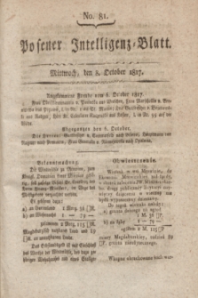 Posener Intelligenz-Blatt. 1817, No. 81 (8 October) + dod.