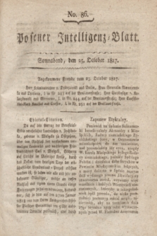Posener Intelligenz-Blatt. 1817, No. 86 (25 October)