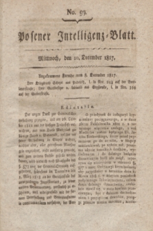 Posener Intelligenz-Blatt. 1817, No. 99 (10 December)