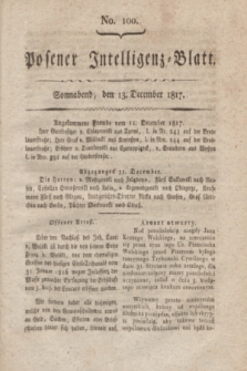 Posener Intelligenz-Blatt. 1817, No. 100 (13 December)