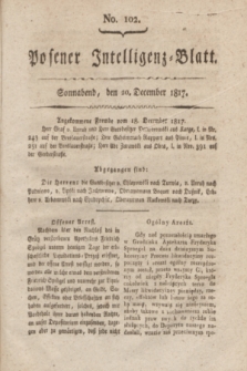 Posener Intelligenz-Blatt. 1817, No. 102 (20 December) + dod.
