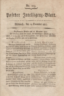Posener Intelligenz-Blatt. 1817, No. 103 (24 December) + dod.