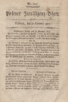 Posener Intelligenz-Blatt. 1817, No. 105 (31 December)