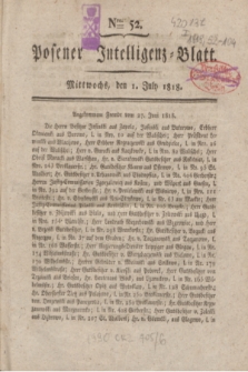 Posener Intelligenz-Blatt. 1818, Nro. 52 (1 Juli) + dod.