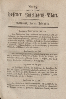 Posener Intelligenz-Blatt. 1818, Nro. 58 (22 Juli) + dod.
