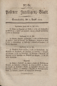 Posener Intelligenz-Blatt. 1818, Nro. 61 (1 August) + dod.