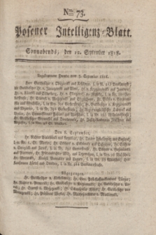 Posener Intelligenz-Blatt. 1818, Nro. 73 (12 September) + dod.