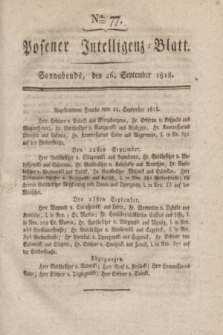 Posener Intelligenz-Blatt. 1818, Nro. 77 (26 September) + dod.