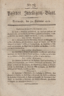 Posener Intelligenz-Blatt. 1818, Nro. 78 (30 September) + dod.