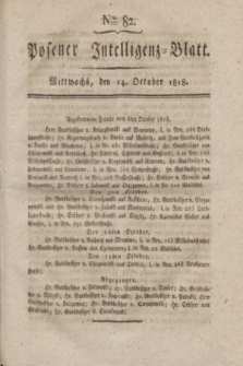 Posener Intelligenz-Blatt. 1818, Nro. 82 (14 October) + dod.