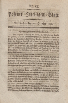 Posener Intelligenz-Blatt. 1818, Nro. 84 (21 October) + dod.