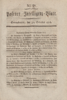 Posener Intelligenz-Blatt. 1818, Nro. 87 (31 October)