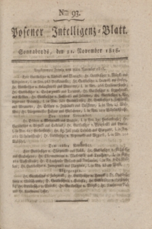 Posener Intelligenz-Blatt. 1818, Nro. 93 (21 November)