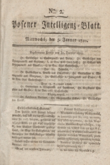 Posener Intelligenz-Blatt. 1820, Nro. 2 (5 Januar) + dod.