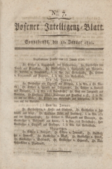 Posener Intelligenz-Blatt. 1820, Nro. 7 (22 Januar)