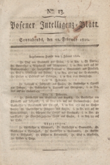 Posener Intelligenz-Blatt. 1820, Nro. 13 (12 Februar) + dod.