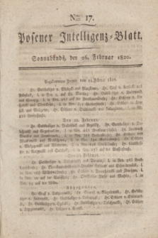 Posener Intelligenz-Blatt. 1820, Nro. 17 (26 Februar) + dod.