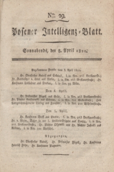 Posener Intelligenz-Blatt. 1820, Nro. 29 (8 April) + dod.