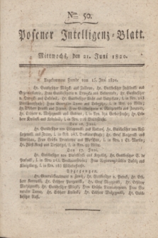 Posener Intelligenz-Blatt. 1820, nr 50 (21 Juni) + dod.