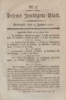 Posener Intelligenz-Blatt. 1821, Nro. 5 (17 Januar) + dod.