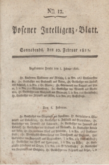 Posener Intelligenz-Blatt. 1821, Nro. 12 (10 Februar) + dod.