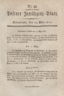 Posener Intelligenz-Blatt. 1821, Nro. 20 (10 März) + dod.