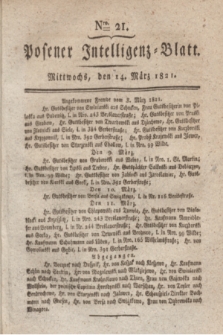 Posener Intelligenz-Blatt. 1821, Nro. 21 (14 März)