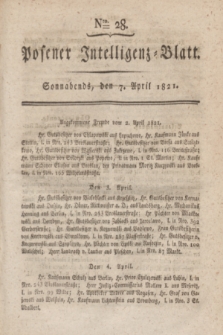 Posener Intelligenz-Blatt. 1821, Nro. 28 (7 April) + dod.